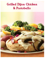 Grilled Dijon Chicken & Portobello